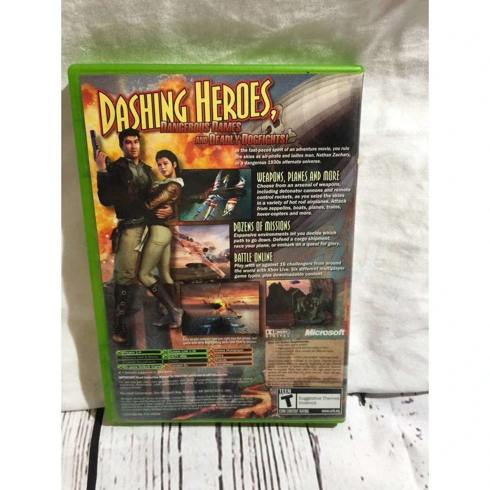 Crimson Skies: High Road to Revenge Microsoft Xbox Manual Included CIB